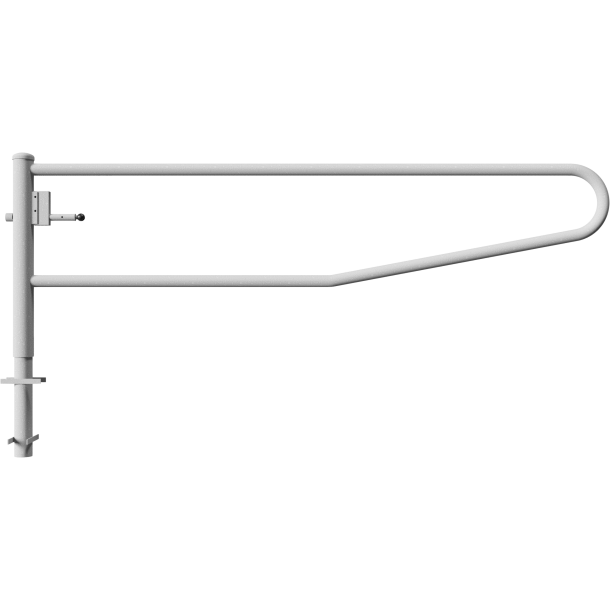 Swiveling gates | for casting in concrete, hot-dip galvanized | total width: 3000 mm | with Euro profile cylinder lock